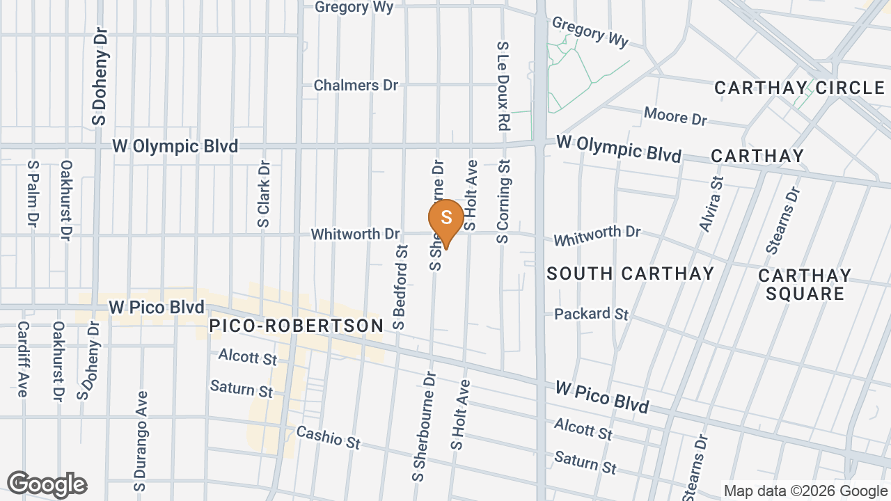 Location Map - 1114 S Sherbourne Dr